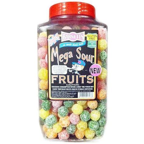 Barnett's Mega Sours Mixed Fruit .
